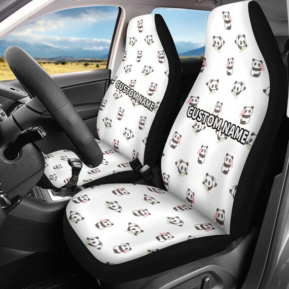 Personalisierte Panda Autositzbezüge, Panda Autositz Set, Panda Liebhaber,  Panda Vordersitzbezug, Panda Geschenk, Panda Rücksitzbezug - .de