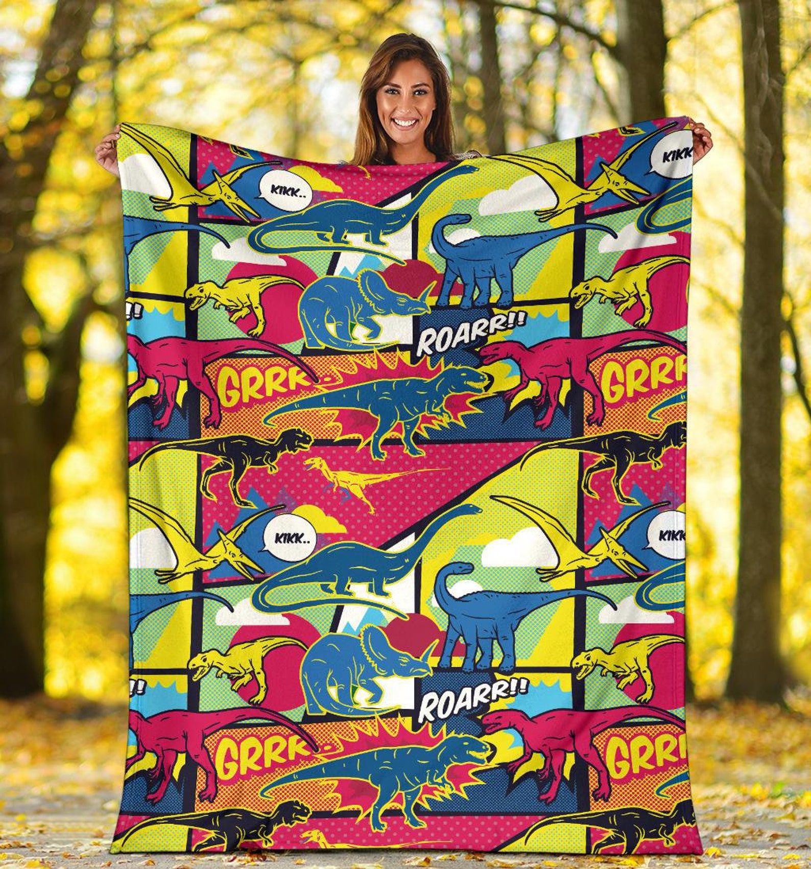 Dinosaur Blanket Dinosaur Throw Blanket Dinosaur Fleece Etsy