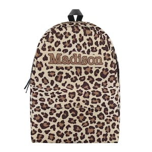 Personalized Leopard Backpack | Leopard Backpack Kid | Leopard Backpack Adult | Leopard Lover | Leopard Gift | Leopard