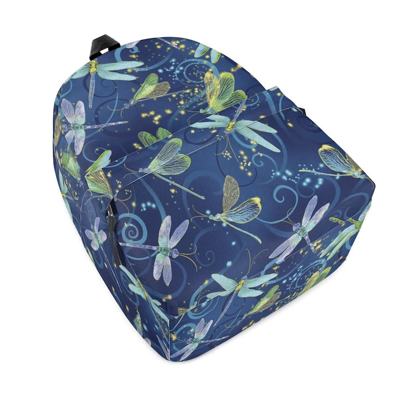 Personalized Dragonfly Backpack – Custom Name Kids School Bag, Nature Insect Rucksack image 3