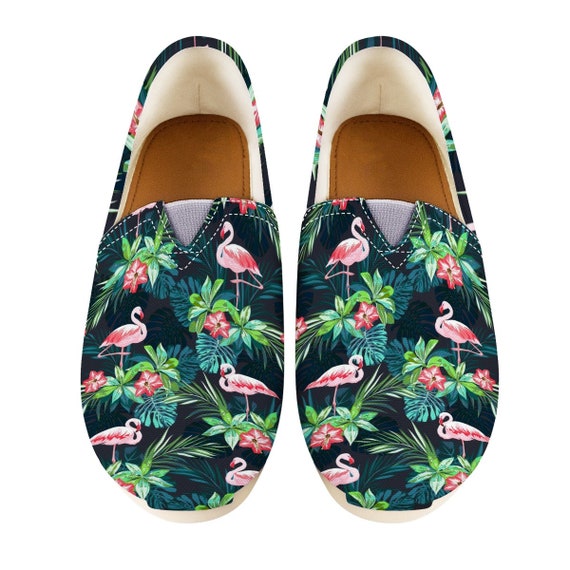 flamingo canvas shoes