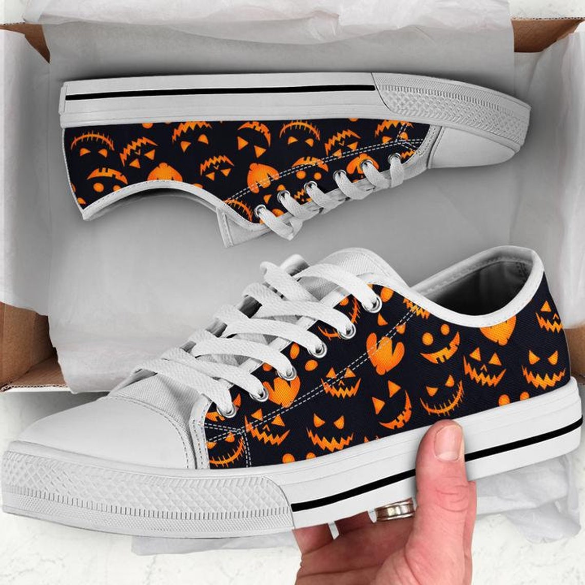 Halloween Shoes Halloween Sneakers Halloween Women Shoes Etsy