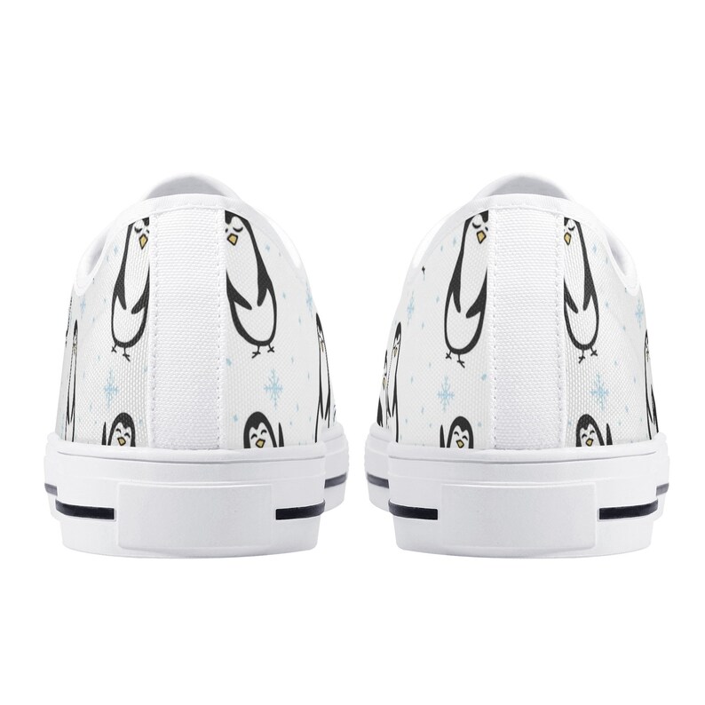 Penguin Shoes, Penguin Sneakers, Penguin Women Shoes, Penguin Kid Shoes, Penguin Canvas Shoes image 6