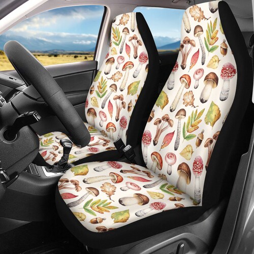 Red Roses Floral Flowers Patchwork Car Seat Covers Pair 2 Etsy