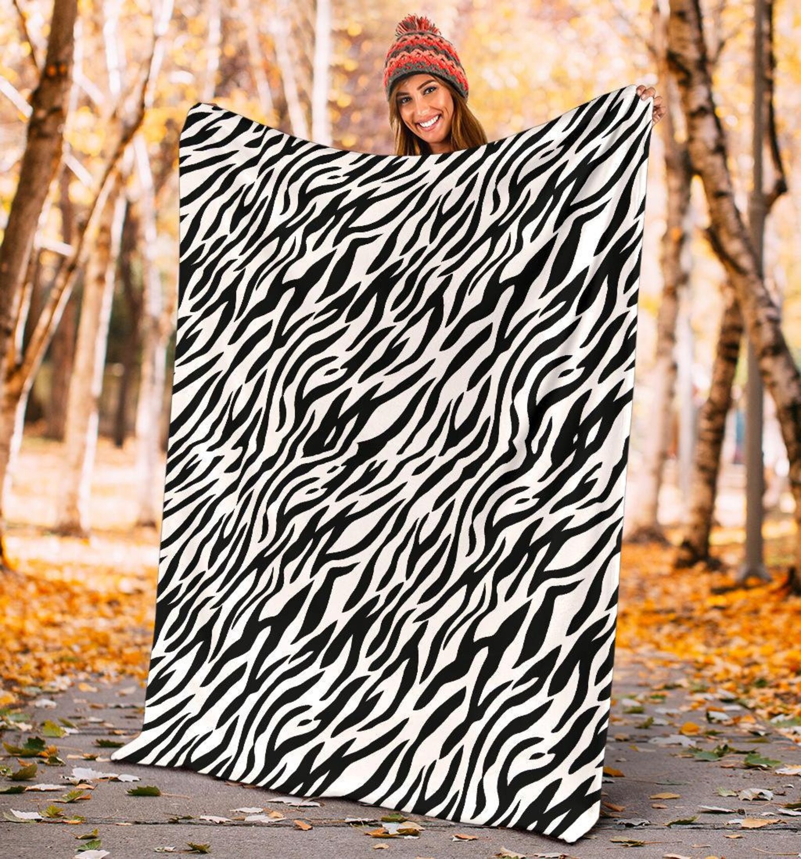 Zebra Blanket Zebra Throw Blanket Zebra Fleece Blanket Etsy