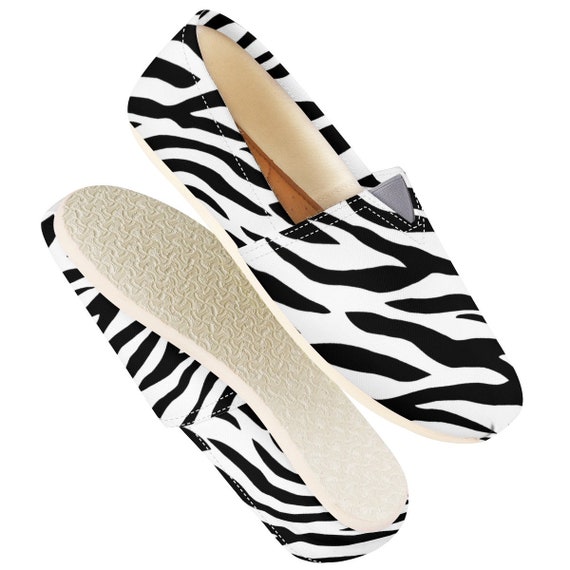 Zebra Shoes Women Shoes Shoes With Zebra Women Canvas - Etsy