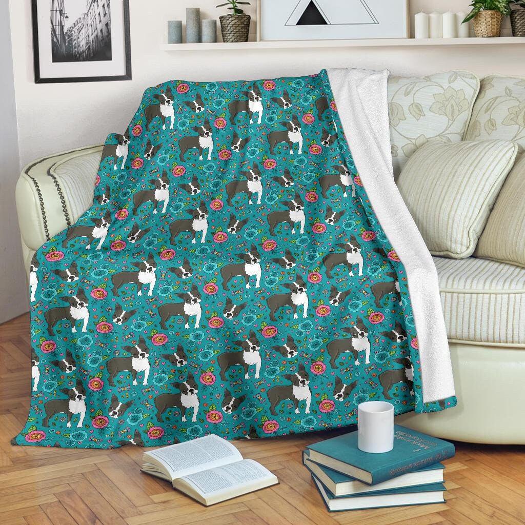 Boston terrier sale blanket walmart
