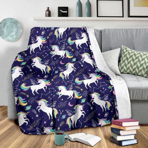 Unicorn Blanket Unicorn Throw Blanket 