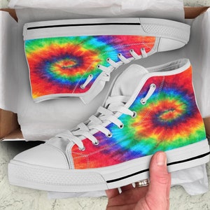 Tie Dye Shoes, Tie Dye Sneakers, Tie Dye Women Shoes, Tie Dye Kid Shoes, Tie Dye Canvas Shoes