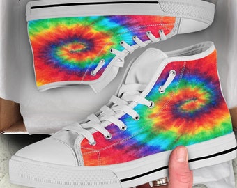 Tie Dye Shoes, Tie Dye Sneakers, Tie Dye Women Shoes, Tie Dye Kid Shoes, Tie Dye Canvas Shoes