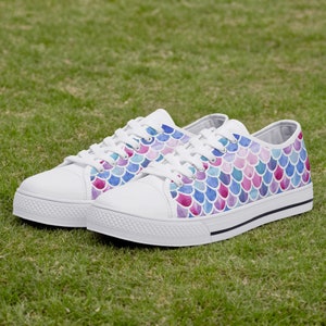 Mermaid Shoes, Mermaid Sneakers, Mermaid Women Shoes, Mermaid Kid Shoes