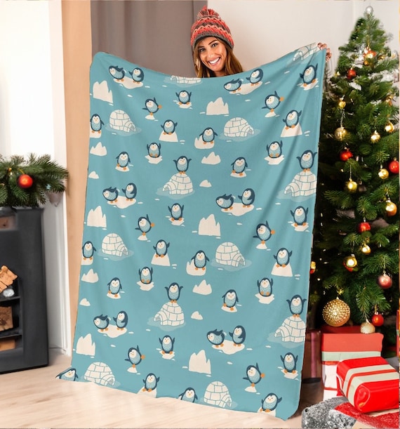 Penguin Blanket Penguin Throw Blanket Penguin Fleece Blanket Penguin Kid Blanket Penguin Adult Blanket Etsy Canada