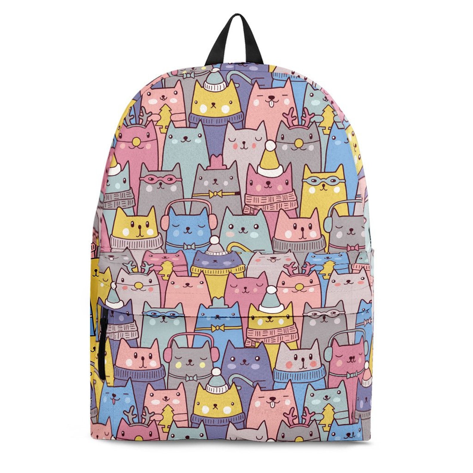 Personalized Cat Backpack Cat Backpack Kid Cat Backpack Etsy