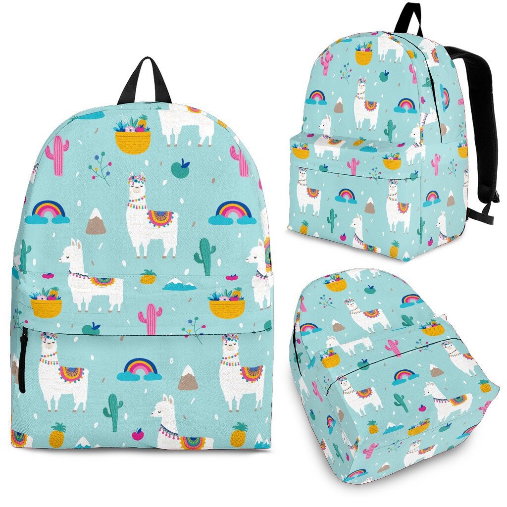 Personalized Llama Backpack Backpack Backpack Women Etsy