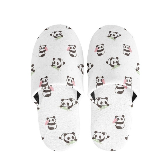 Panda Slippers, Panda Slippers With Sole, Panda Slippers Men, Panda Slippers  Kid, Slippers With Panda, Panda Womens Slippers - Etsy