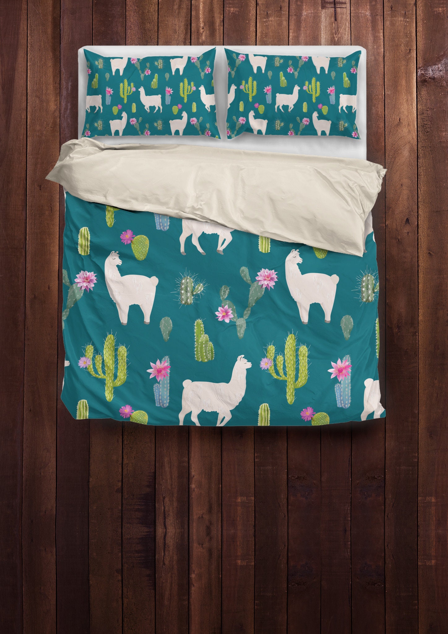 Llama Bedding Llama Duvet Cover Llama Lovers Bedding Etsy
