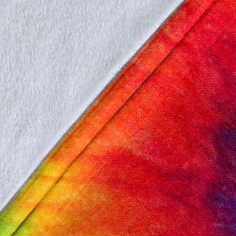Tie Dye Blanket Tie Dye Throw Blanket Tie Dye Fleece Etsy