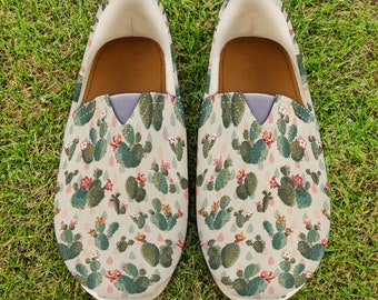 Cactus Shoes | Cactus Women Shoes | Shoes With Cactus | Women Canvas Shoes |   Style | Women Casual Shoes | Cactus Gifts |