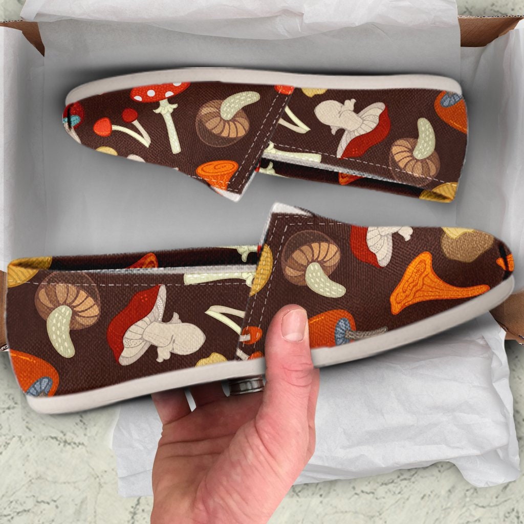 Mushroom Shoes Mushroom Women Shoes Shoes With Mushroom Etsy