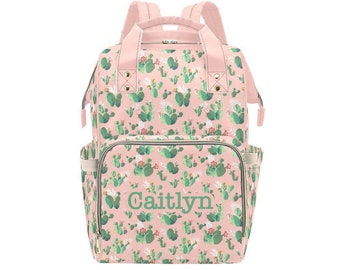 cactus diaper backpack