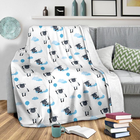 Sheep Blanket Sheep Throw Blanket Sheep Fleece Blanket Sheep Kid Blanket Sheep Adult Blanket Etsy