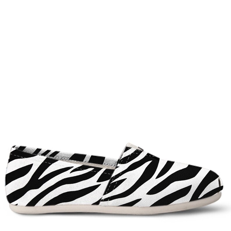 Zebra Shoes Women Shoes Shoes With Zebra Women Canvas Etsy
