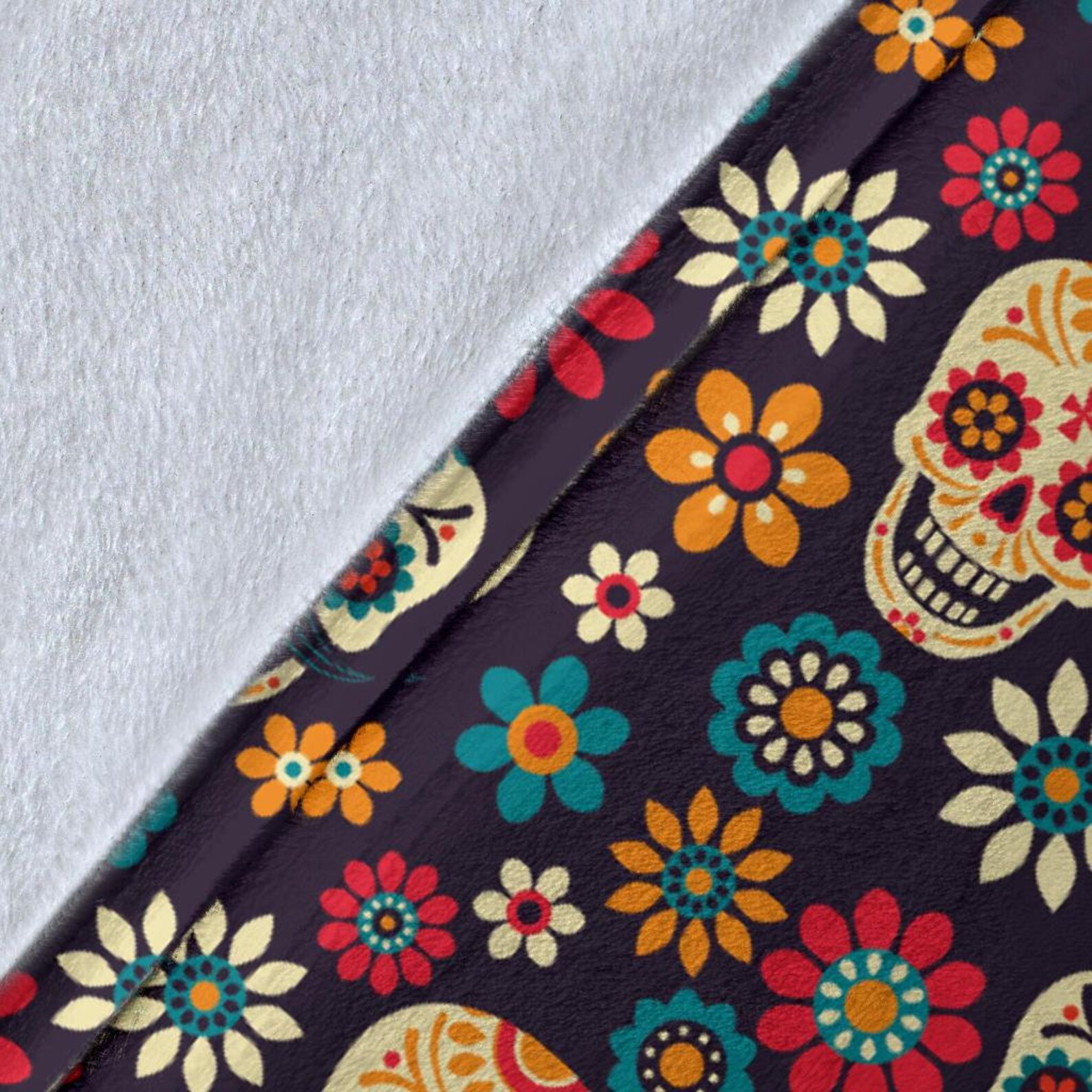 Skull Blanket Skull Throw Blanket Skull Fleece Blanket Etsy