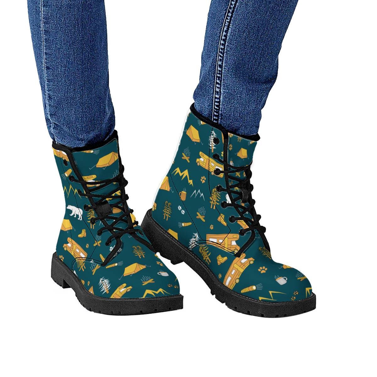 Camping Boots Camping Leather Boots Camping Women Boots Etsy UK