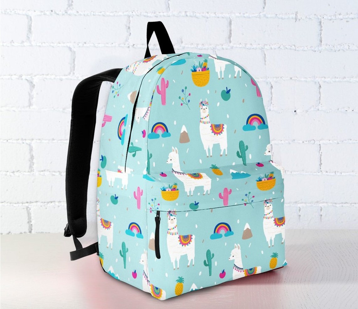 Aztec Llama Pattern Print Backpack