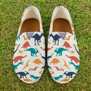 Dinosaur Shoes | Dinosaur Women Shoes | Shoes With Dinosaur | Dinosaur | Women Canvas Shoes |   Style | Women Casual Shoes