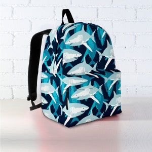 Sac à dos requin personnalisé | Sac à dos Shark pour enfant | Sac à dos requin adulte | Amoureux des requins | Cadeau requin | Requin