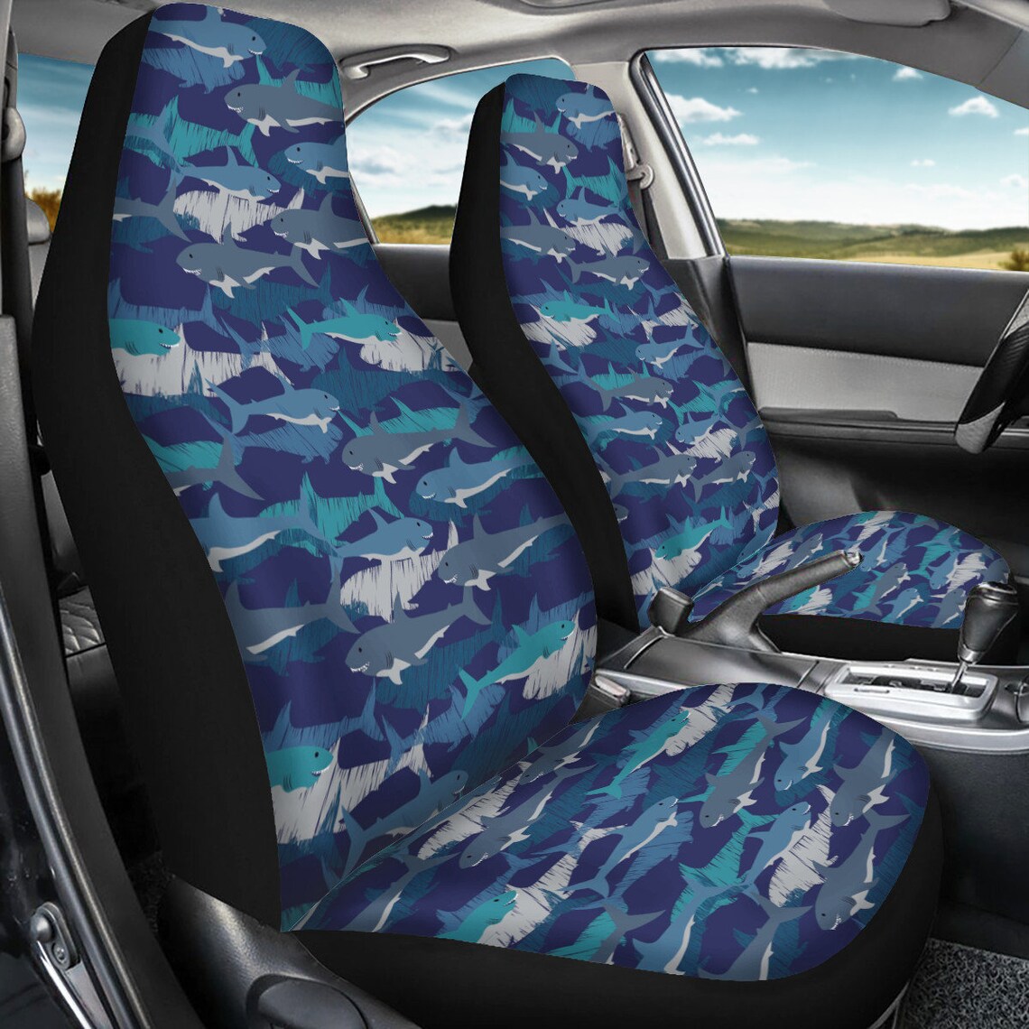 Shark Car Seat Covers Etsy