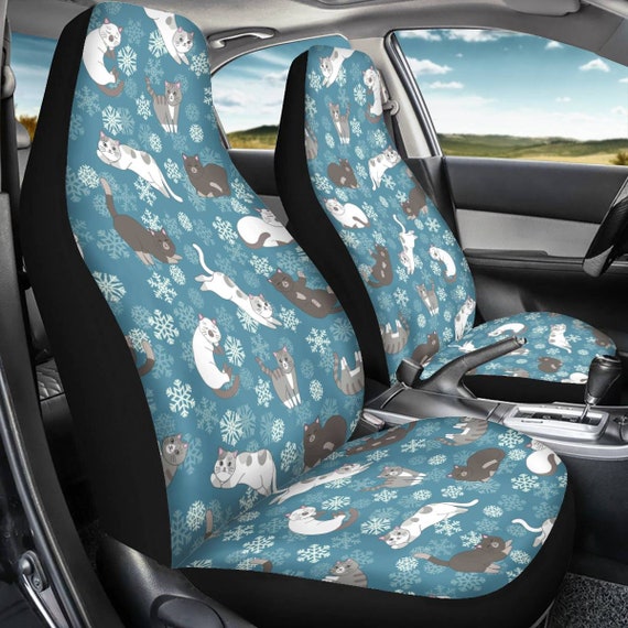Cat design car seat covers outlet