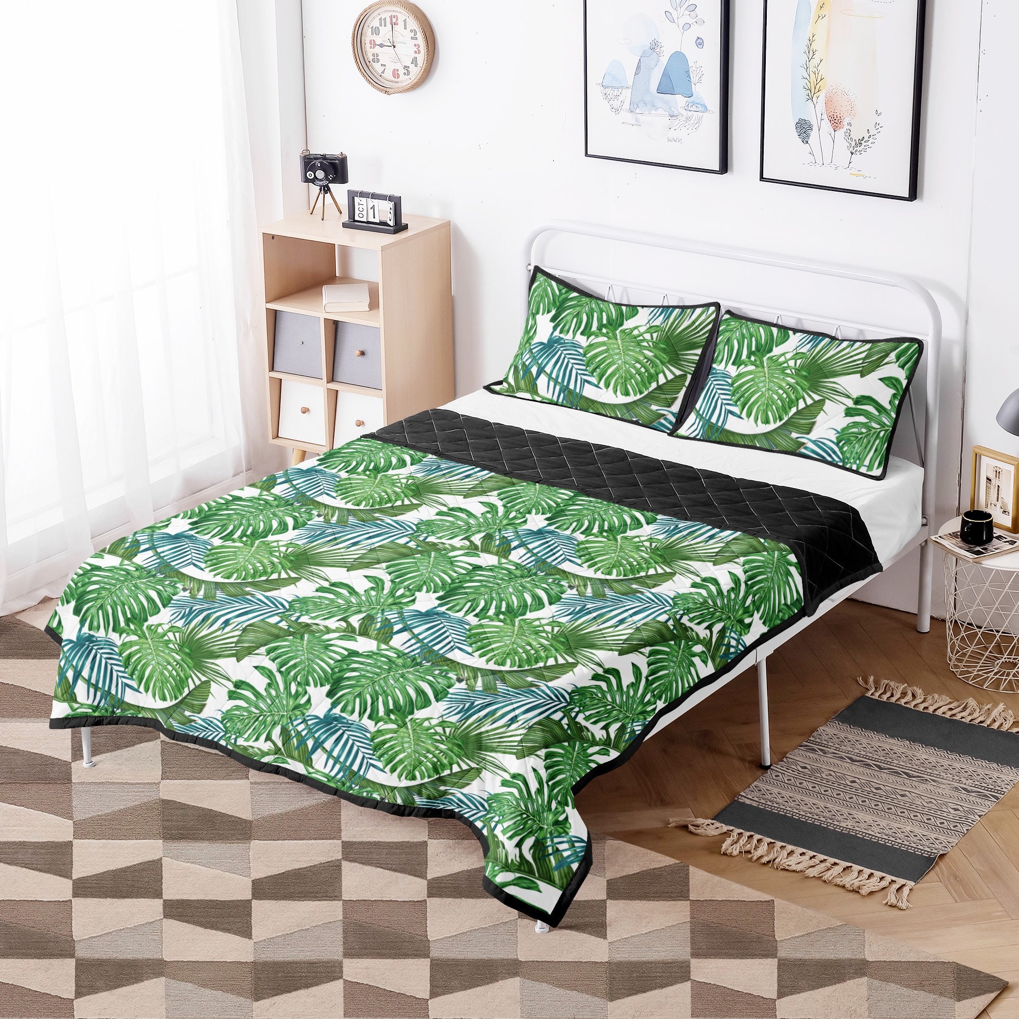 Tropical Quilt Tropical Quilt Sets Tropical Quilt Bed Sets Etsy