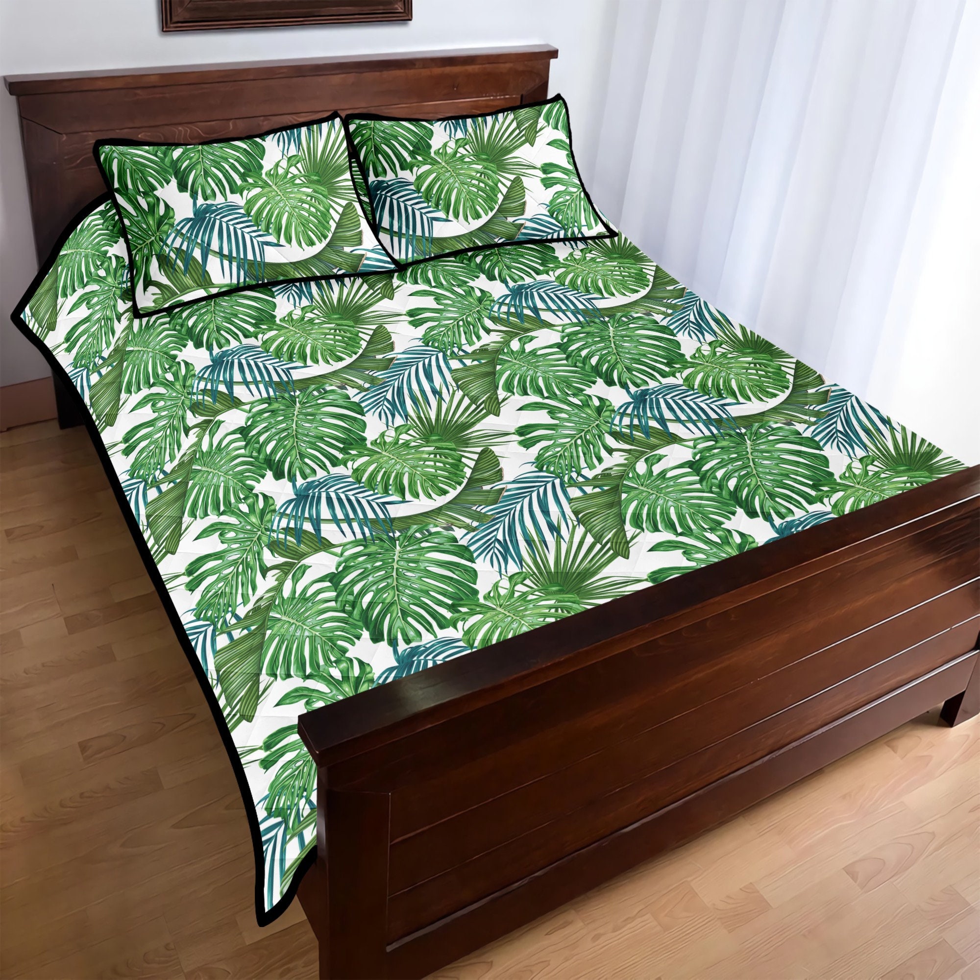 Tropical Quilt Tropical Quilt Sets Tropical Quilt Bed Sets | Etsy