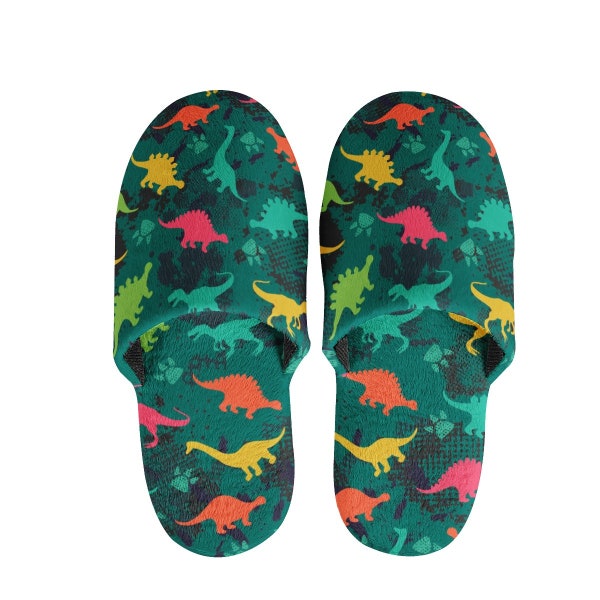 Dinosaur Slippers - Etsy UK