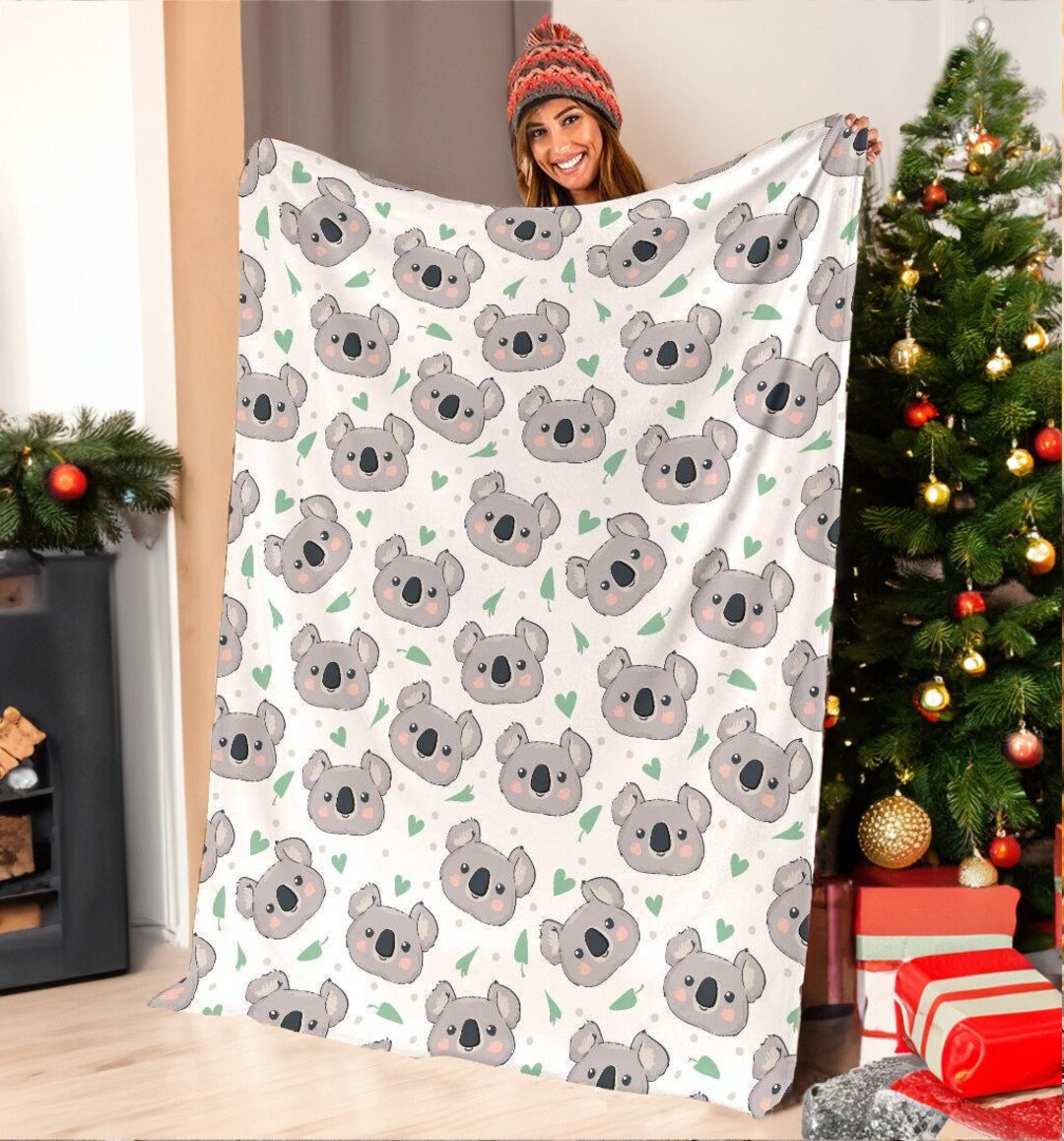 Coperta In Pile Koala 3D 150x150 Cm – Morbida Microfibra Per Bambini, Ragazzi, Divano E Letto