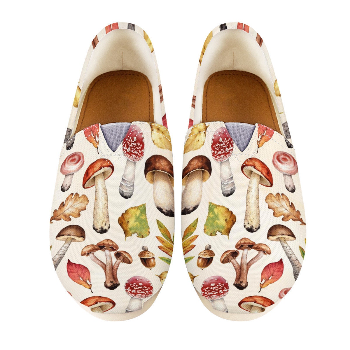 Mushroom Shoes Mushroom Women Shoes Shoes With Mushroom Etsy