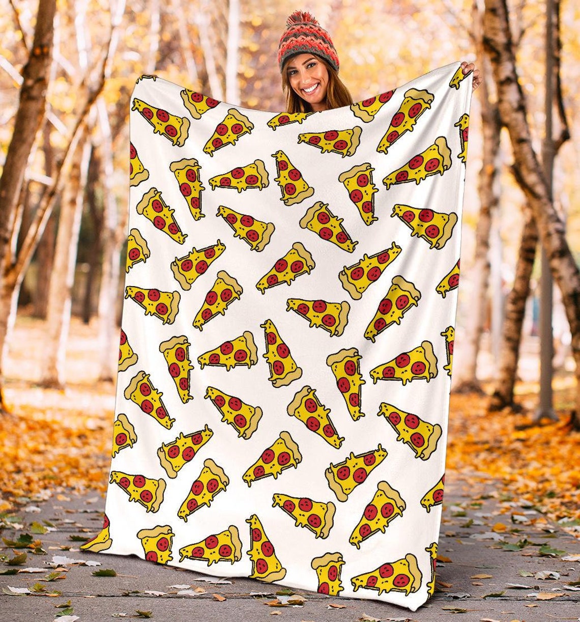 Pizza Blanket Pizza Throw Blanket Pizza Fleece Blanket Etsy