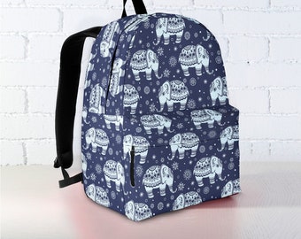 Personalized Elephant Backpack | Backpack | Rucksack | Backpack Women | Laptop Backpack | Vegan Backpack | Elephant | Travel Backpack