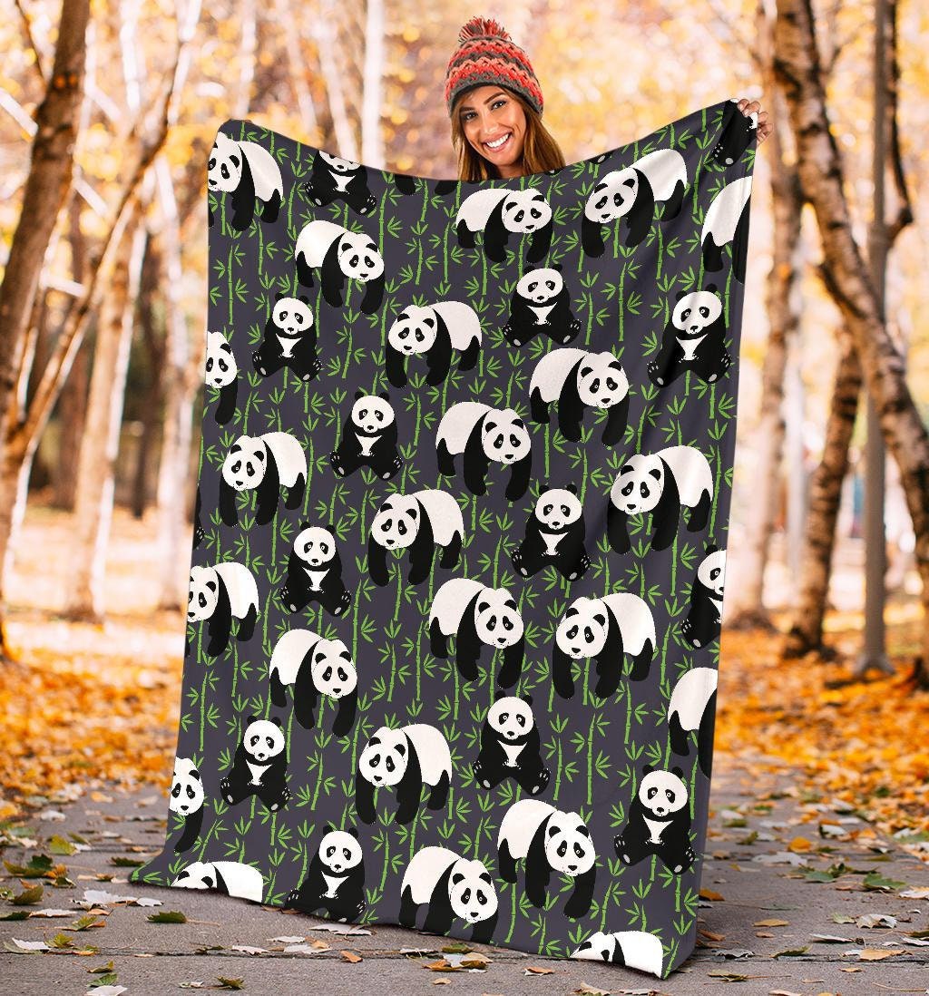 Panda Blanket Panda Throw Blanket Panda Fleece Blanket Etsy