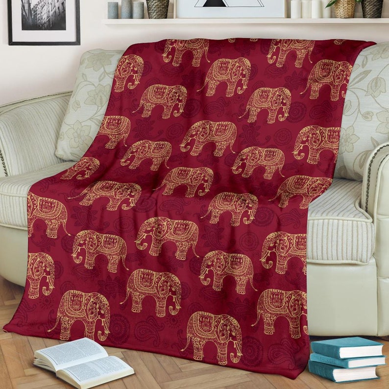 Elephant Kid Blanket Elephant Adult Blanket Elephant Fleece Blanket Elephant Throw Blanket Elephant Blanket