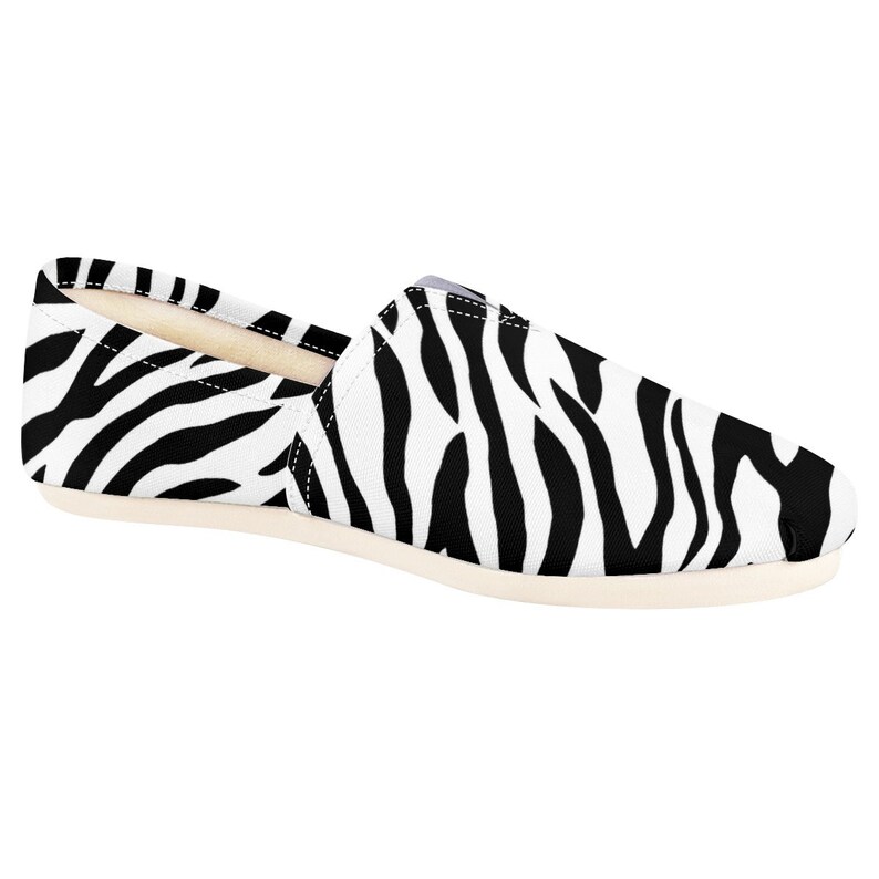 Zebra Shoes Women Shoes Shoes With Zebra Women Canvas Etsy