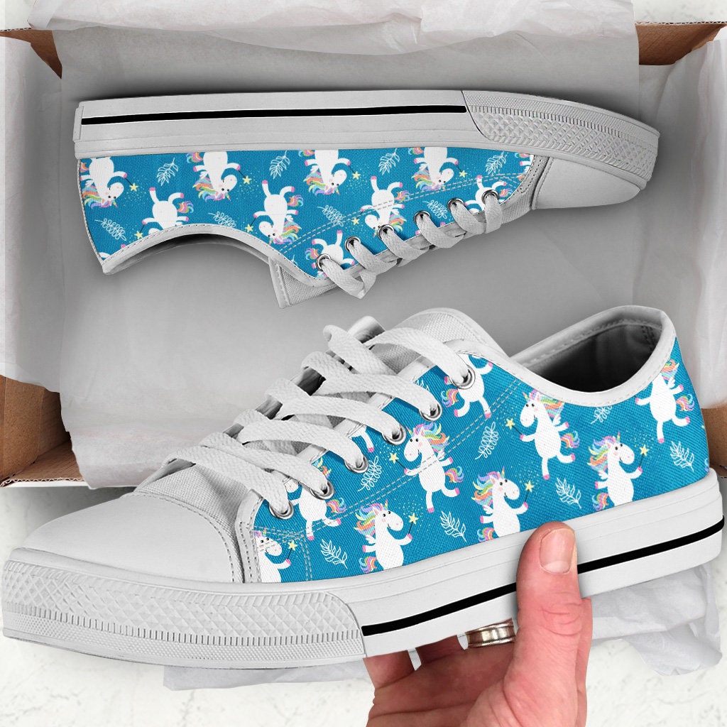 unicorn canvas shoes