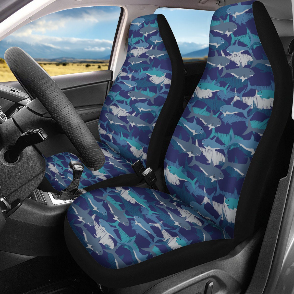 Shark Car Seat Covers Etsy