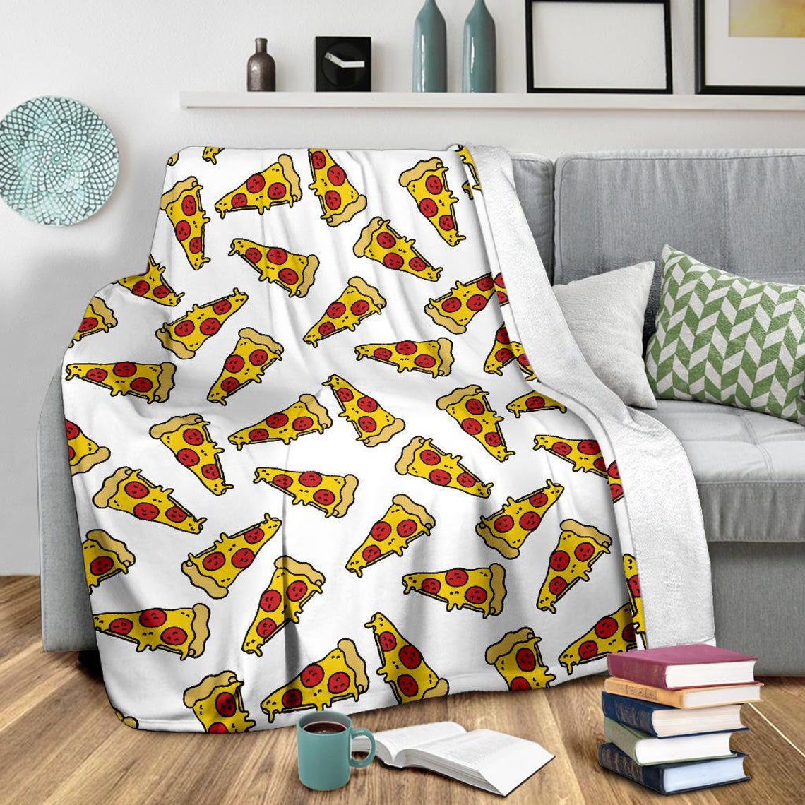 Pizza Blanket Pizza Throw Blanket Pizza Fleece Blanket Etsy