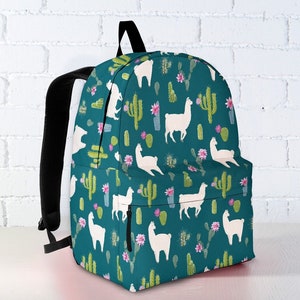 Personalized Llama Backpack | Backpack | Backpack Women | Laptop Backpack | Vegan Backpack | Llama Gift | Llama Lover | Llama