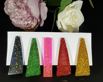 Handmade Glitter Hairclips