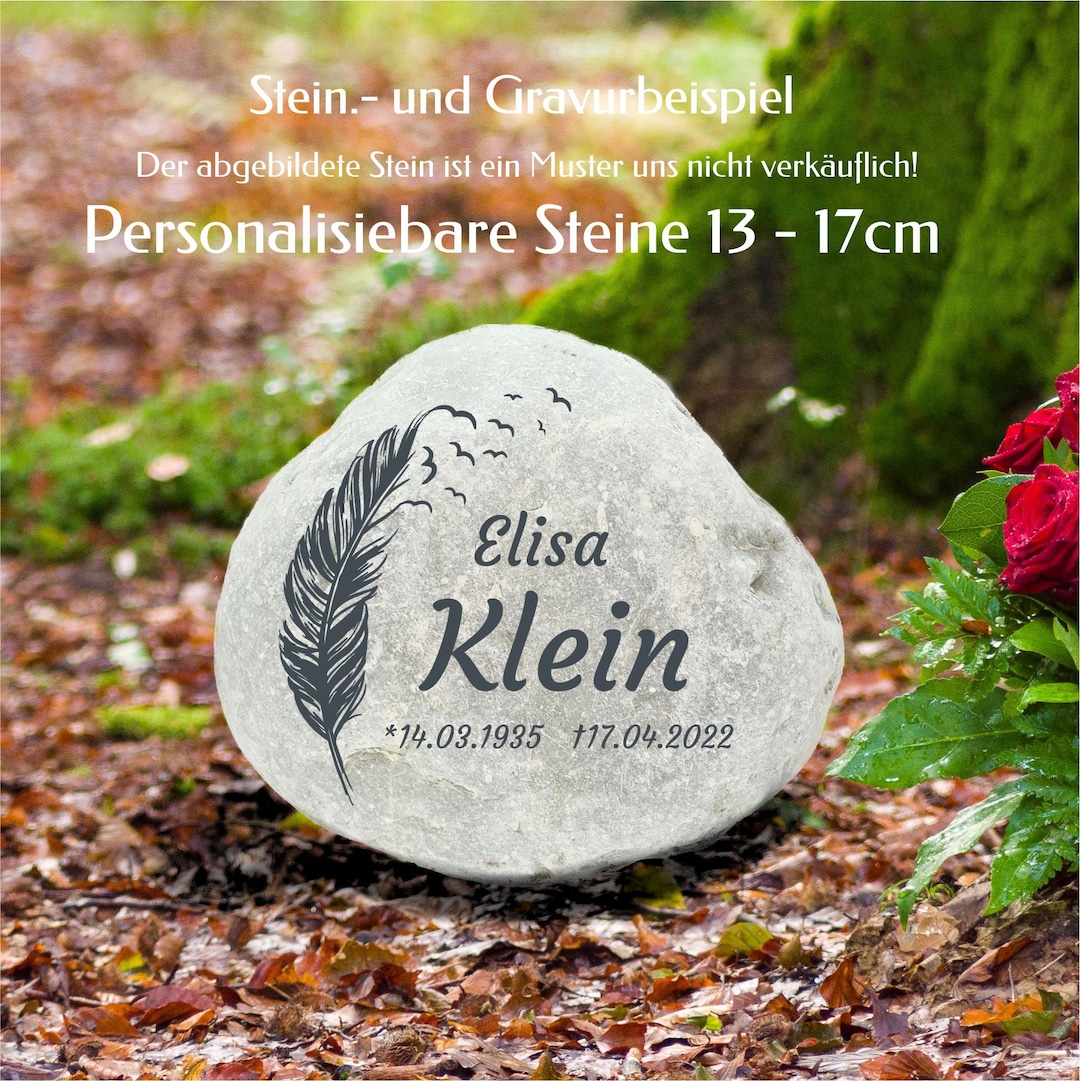 Gedenksteine Stein Mit Gravur Fur Grab