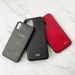 PU leather Initials iPhone case, Personalised custom phone case, Leather iPhone 11 case, iPhone 12 case, iPhone 7 8 case, iPhone XR Xs case 
